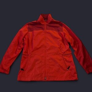 Red Nike Golf Windbreaker Jacket